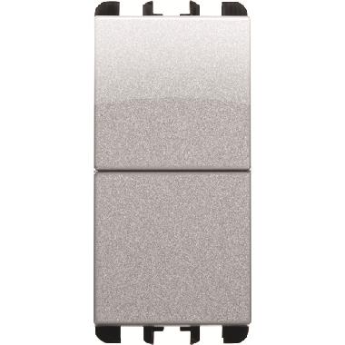 Pulsanti indipendenti, morsetti vite, 1 modulo, 1P NO + 1P NO 10A, Nea, alluminio product photo Photo 01 3XL