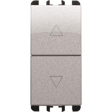 Pulsanti interbloccati, morsetti vite, 1 modulo, 1P NO + 1P NO 10A, Nea, alluminio product photo Photo 02 3XL