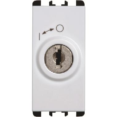 Interruttore chiavi uguali, morsetti a vite, 1 modulo, estraibile in posizione '0', 2P 10A, Nea, bianco product photo Photo 01 3XL