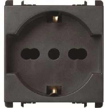 Presa universale P40, 2 moduli, 2P+T 16A-250V, Nea, antracite product photo Photo 01 3XL