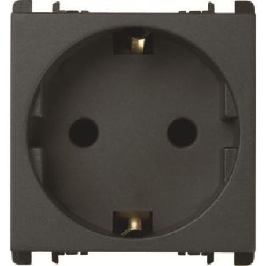 Presa tedesca, 2 moduli, 2P+T 16A-250V, Nea, antracite product photo Photo 01 3XL