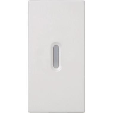 Copritasto illuminabile per interruttore 1P, deviatore 1P, pulsante 1P, 1 modulo, Nea, bianco product photo Photo 01 3XL