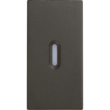 Copritasto illuminabile per interruttore 1P, deviatore 1P, pulsante 1P, 1 modulo, Nea, antracite product photo Photo 01 3XL