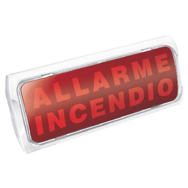 Targa ottico acustica monofacciale EN54 parte 3, linea 400 e 500 product photo Photo 02 3XL