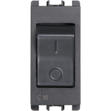 Interruttore MCCB, 1 modulo, 1P+N C 10A, Nea, antracite product photo Photo 01 3XL