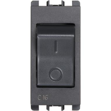 Interruttore MCCB, 1 modulo, 1P+N C 16A, Nea, antracite product photo Photo 01 3XL