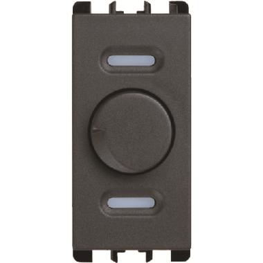 Dimmer rotativo e deviatore push-push per carichi resistivi, 1 modulo, 230Vac, Nea, antracite product photo Photo 01 3XL