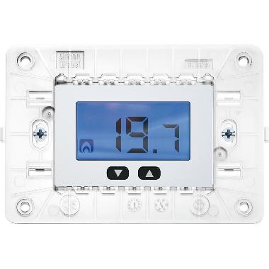 Termostato elettronico digitale, con supporto 3 moduli, per scatola 503, 230V, Nea, bianco product photo Photo 01 3XL