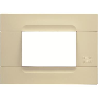 Placca 3 moduli, K&agrave;dra, serie antracite, tecnopolimero, avorio product photo Photo 02 3XL