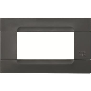 Placca 4 moduli, Kàdra, Monochrome, tecnopolimero, nero auckland product photo Photo 01 3XL