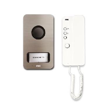 Kit mono-bifamiliare audio con pulsantiera Mikra e citofono Mìro, sistema 5 fili product photo Photo 01 3XL