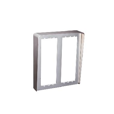 Custodia con telaio e visiera antipioggia, 2 file 6 moduli, Sinthesi S2, appoggio muro product photo Photo 02 3XL