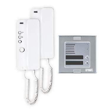 Kit bifamiliare audio con pulsantiera Sinthesi S2 e citofono Mìro, sistema 4+n product photo Photo 01 3XL