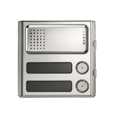 Frontale per posto esterno, 2 pulsanti, Sinthesi Steel product photo Photo 01 3XL