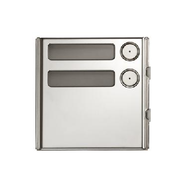 Modulo 2 pulsanti con espansore integrato, Sinthesi Steel, sistema 2voice product photo Photo 01 3XL