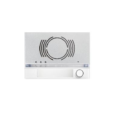 Frontale per posto esterno audio, 1 pulsante, Alpha, bianco product photo Photo 01 3XL