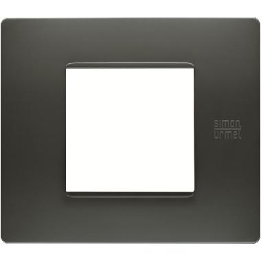 Placca 2 moduli, Flexa, tecnopolimero, antracite nea product photo Photo 02 3XL