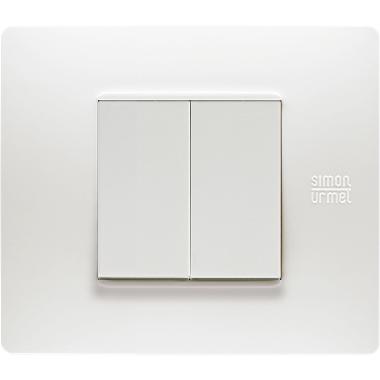 Placca 2 moduli, Flexa, tecnopolimero, bianco nea product photo Photo 02 3XL