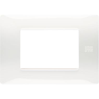 Placca 3 moduli, Flexa, tecnopolimero, bianco ghiaccio product photo Photo 01 3XL