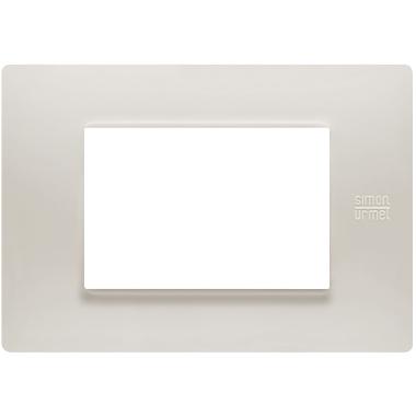 Placca 3 moduli, Flexa, tecnopolimero, polvere product photo Photo 02 3XL