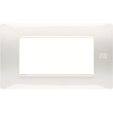 Placca 4 moduli, Flexa, tecnopolimero, bianco ghiaccio product photo Photo 02 3XL