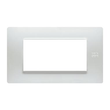 Placca 4 moduli, Flexa, tecnopolimero, bianco nea product photo Photo 02 3XL