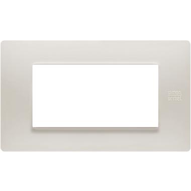 Placca 4 moduli, Flexa, tecnopolimero, polvere product photo Photo 01 3XL