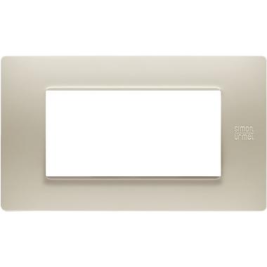 Placca 4 moduli, Flexa, tecnopolimero, sabbia product photo Photo 02 3XL