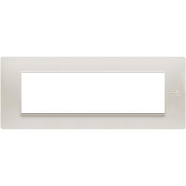 Placca 7 moduli, Flexa, tecnopolimero, polvere product photo Photo 01 3XL