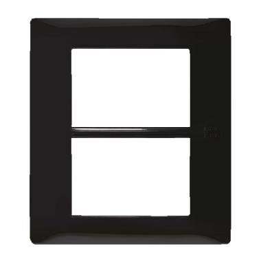 Placca 3+3 moduli, Flexa, tecnopolimero, antracite Nea product photo Photo 01 3XL