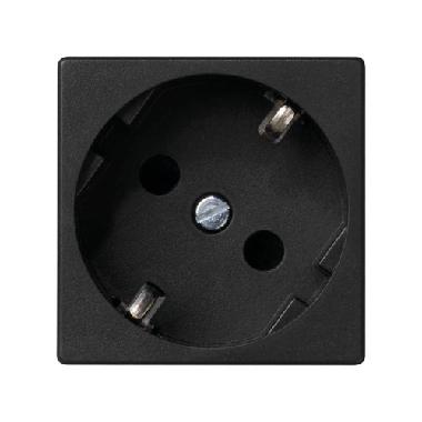 Presa tedesca, 2P+T 16A-250V, 2 moduli, antracite product photo Photo 01 3XL