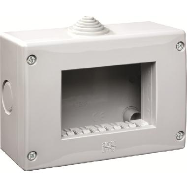 Contenitore, 4 moduli, Grigio RAL 7035, IP40, Nea product photo Photo 02 3XL