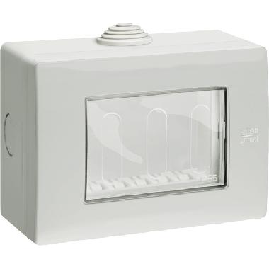 Contenitore, 3 moduli, Grigio RAL 7035, IP55, Nea product photo Photo 02 3XL