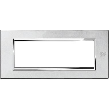 Placca 6 moduli, Expì, metallo, argento mercurio product photo Photo 02 3XL