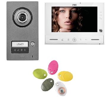 Kit monofamiliare video Note2 Wifi, con pulsantiera Mikra2 e videocitofono vModo, sistema 2 fili product photo Photo 02 3XL