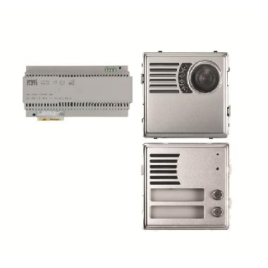Kit base impianto con pulsantiera Sinthesi S2 e posto esterno video, sistema 2voice product photo Photo 01 3XL