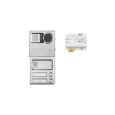 Kit base impianto video con pulsantiera Sinthesi Steel, sistema 2voice product photo Photo 02 3XL
