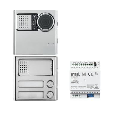 Kit colonna secondaria video, Sinthesi Steel, sistema 2voice, con distributore 4DIN product photo Photo 01 3XL