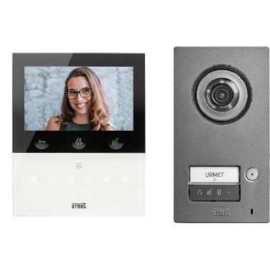Kit monofamiliare video con pulsantiera Mikra2 e videocitofono vivavoce con Wi-Fi VOG5W bianco, sistema 2Voice product photo Photo 01 3XL