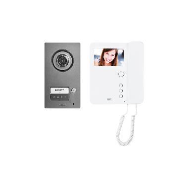 Kit monofamiliare video con pulsantiera Mikra2 e videocitofono a cornetta Mìro, sistema 2voice product photo Photo 01 3XL