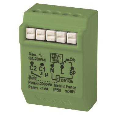 Modulo relè elettronico passo passo temporizzabile, 2000W, sistema Radio Power, ad incasso, con neutro product photo Photo 01 3XL