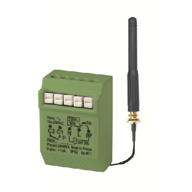 Modulo relè elettronico passo passo temporizzabile, 2000W, sistema Radio Power, ad incasso, con neutro, con antenna esterna product photo Photo 01 3XL