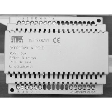 Relè attuatore di commutazione automatica per 2 posti esterni audio/video, sistema 4+n product photo Photo 01 3XL