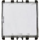 Pulsante targa portanome illuminabile morsetti a vite, 2 moduli, Nea, 1P NO 10A, Nea, bianco product photo