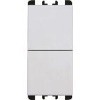 Pulsanti indipendenti, morsetti a vite, 1 modulo, 1P NO + 1P NO 10A, Nea, bianco product photo