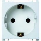 Presa tedesca, 2 moduli, 2P+T 16A-250V, Nea, bianco product photo