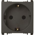 Presa tedesca, 2 moduli, 2P+T 16A-250V, Nea, antracite product photo