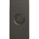 Copritasto illuminabile simbolo 'campanello', 1 modulo, Nea, antracite product photo