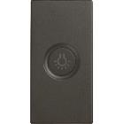 Copritasto illuminabile simbolo 'luce', 1 modulo, Nea, antracite product photo