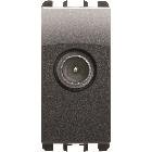Presa TV diretta maschio, 1 modulo, attenuazione 0,5 dB, Nea, acciaio scuro product photo